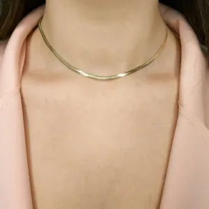 CHOKER FITA FINA 4mm