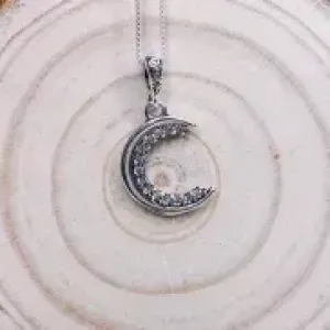PINGENTE DE LUA CRAVEJADA