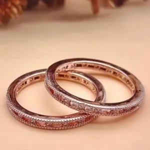 ANEL APARADOR ZIRCONIA AO REDOR ONDULADO