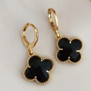 ARGOLA DE TREVO PRETO