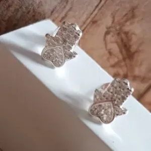 BRINCO MÃO DE FATIMA CRAVEJADA