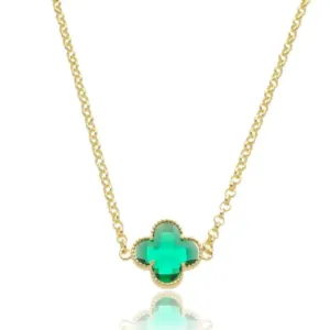 COLAR COM 1 TREVO VERDE