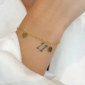 PULSEIRA DE ELOS C/CORAÇÃO