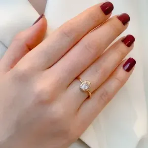 ANEL CHUVERINHO OVAL COM ZIRCONIA