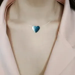 COLAR DE NYLON COM CORAÇÃO