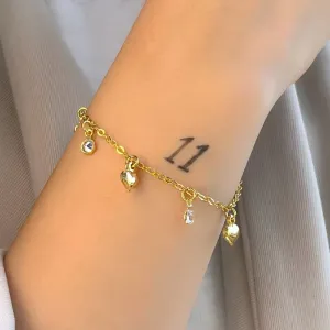 PULSEIRA DE CORAÇÃO COM ZIRCONIA