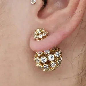 BRINCO DIOR VAZADO DE ZIRCONIAS