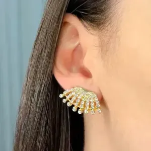 BRINCO MAITE LEQUE CRAVEJADO Swarovski