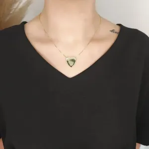COLAR CORAÇÃO CHAPADO