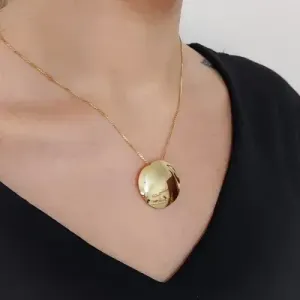COLAR DE CHAPA REDONDO ABALOADO