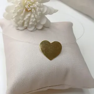 COLAR DE NYLON COM CORAÇÃO