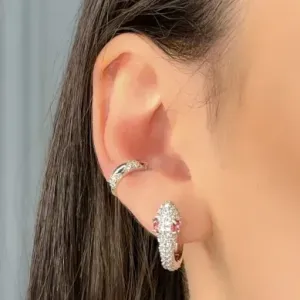 PIERCING OVAL CRAVEJADO CRISTAL