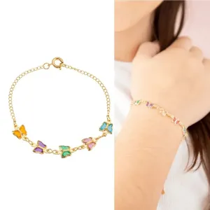 PULSEIRA DE BORBOLETAS COLORIDAS