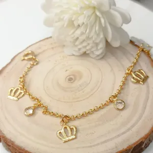 PULSEIRA INFANTIL DE COROA COM ZIRCONIA