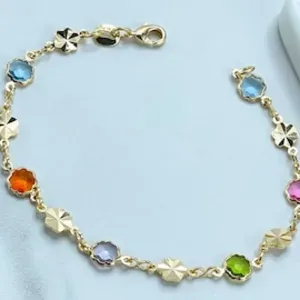 PULSEIRA TIFANNY COM CHAPA COLORIDA