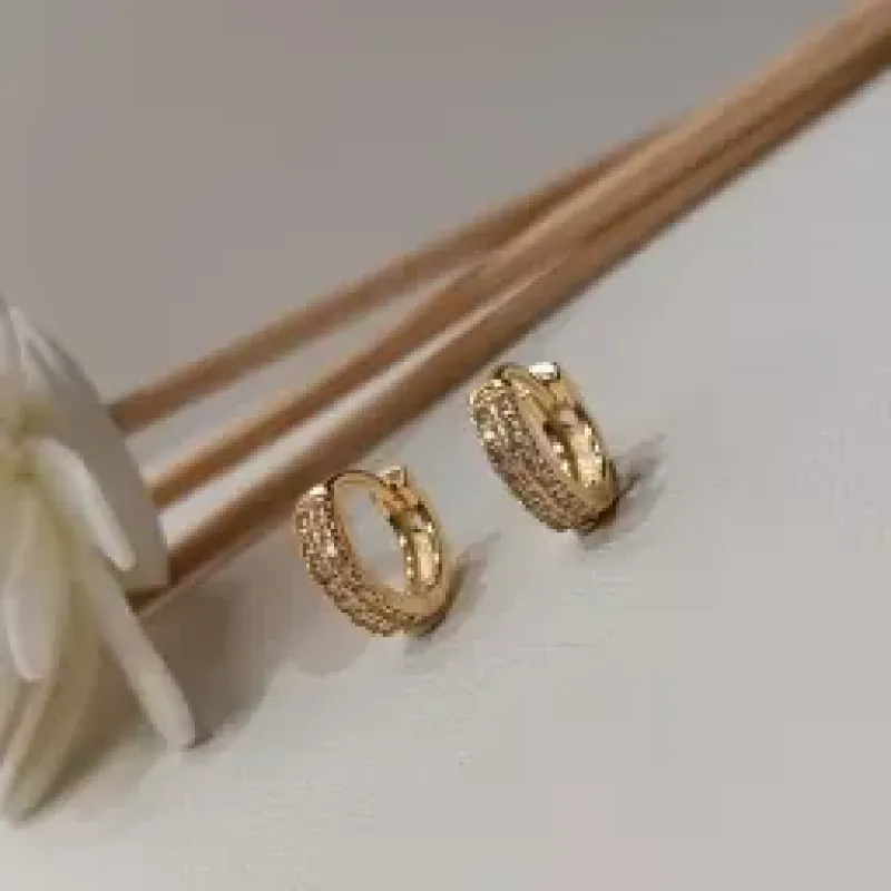 ARGOLA CRAVEJADAS DUAS FILEIRA ARREDONDADA P