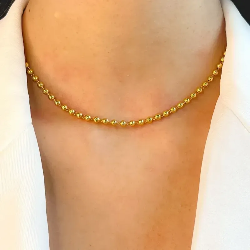 CHOKER DE BOLAS ESFERAS