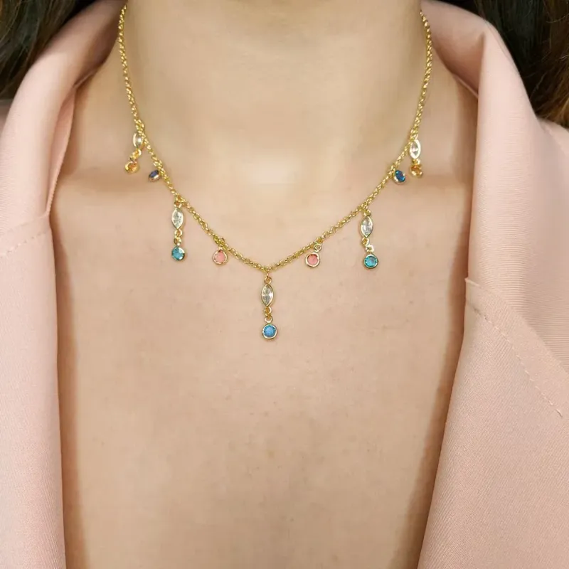 CHOKER GOTAS COLORIDAS ELO PORT