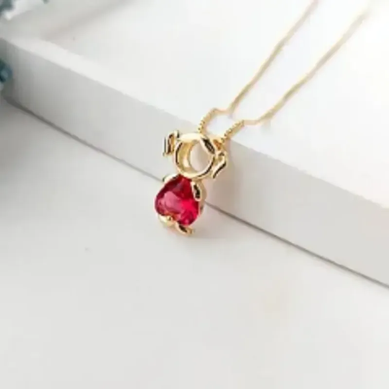 COLAR FILHA DE CORAÇÃO RUBY