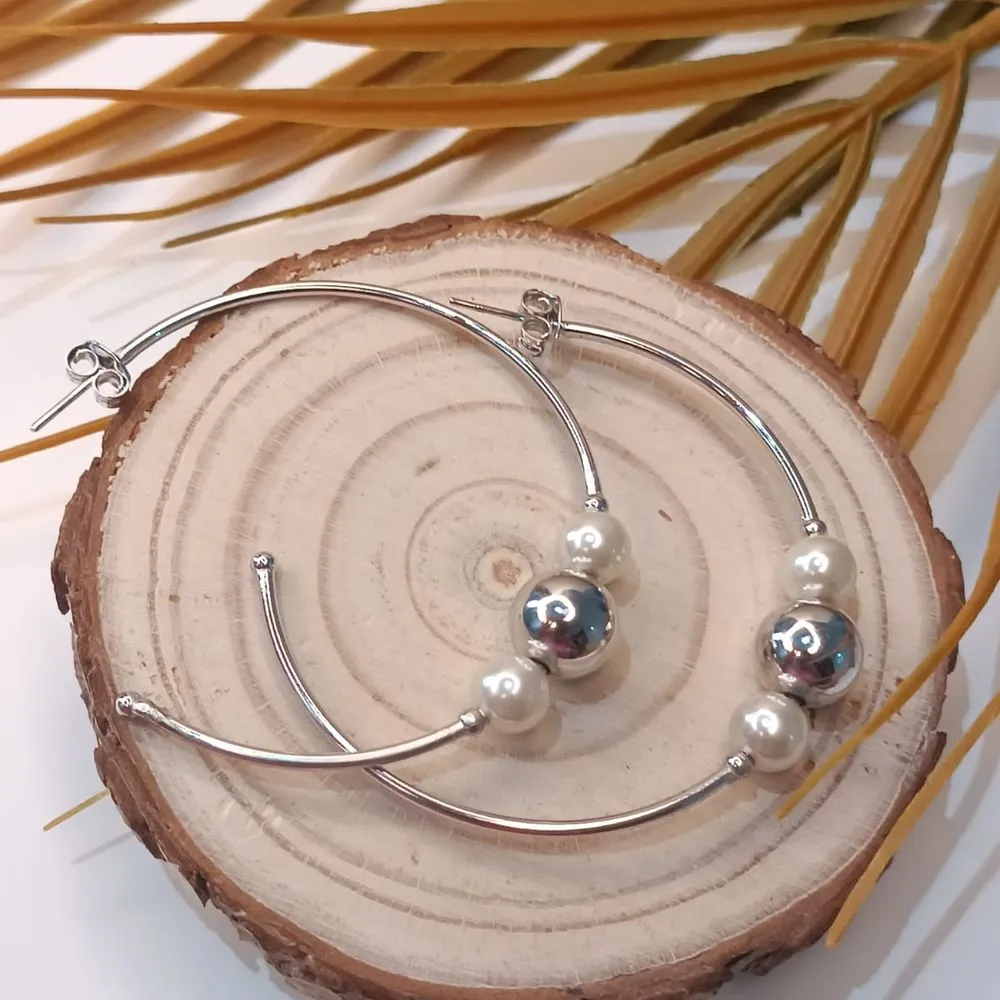ARGOLA PEROLA E BOLAS