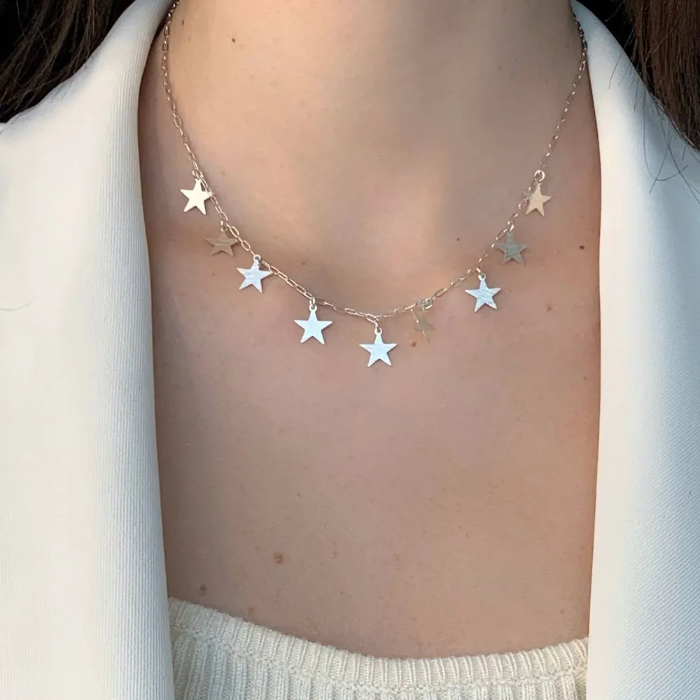 CHOKER DE ESTRELA PRATA