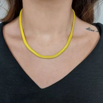 CHOKER DE MALHA COLORIDA
