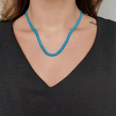 CHOKER DE MALHA COLORIDA