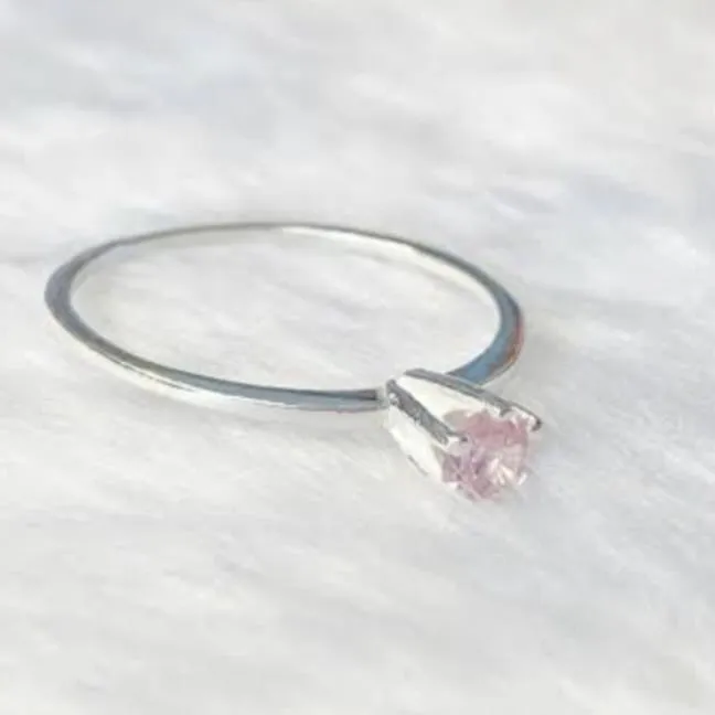 ANEL SOLITARIO COLOR - RUBY