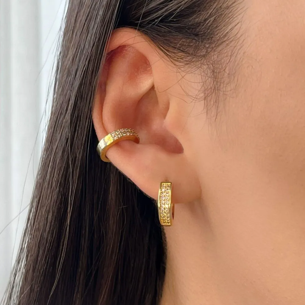 PIERCING 2 FILERIAS DE ZIRCONIA CRISTAL
