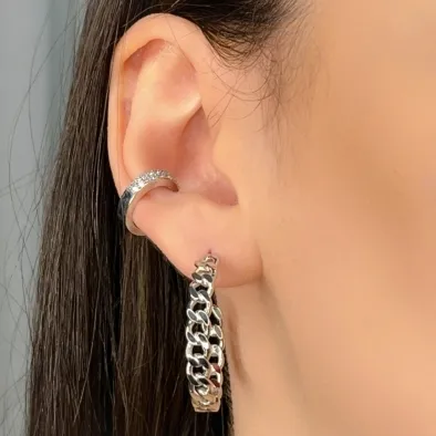 PIERCING 2 FILERIAS DE ZIRCONIA CRISTAL