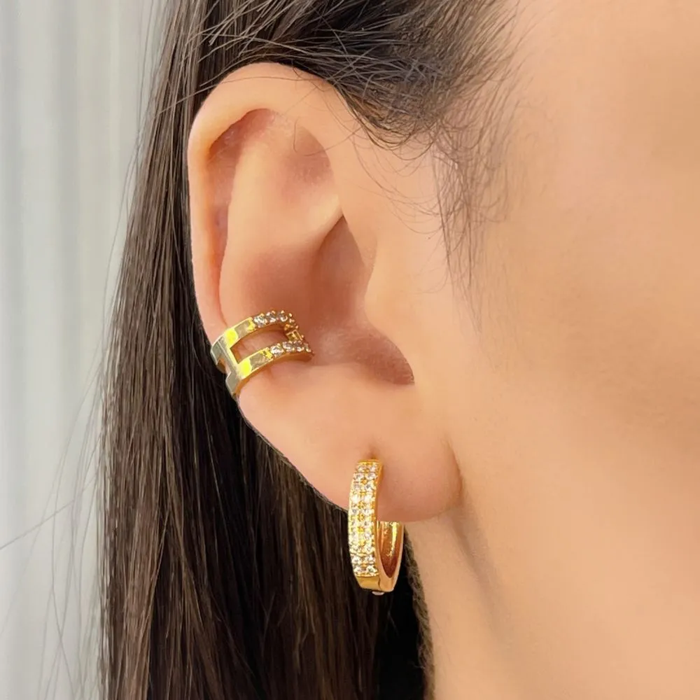 PIERCING CRAVEJADO C/ JANELA CRISTAL