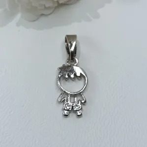 PINGENTE DE MENINO SHORT ZIRCONIA