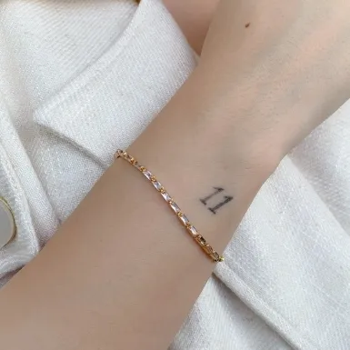 PULSEIRA FINA DE CRISTAL