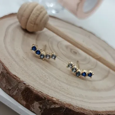 EAR CUFF  PEDRAS AZUL