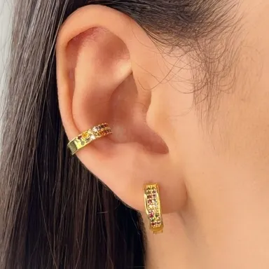 PIERCING 2 FILERIAS DE ZIRCONIA COLOR