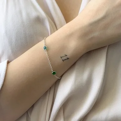 PULSEIRA TIFFANY BOLINHA VERDE