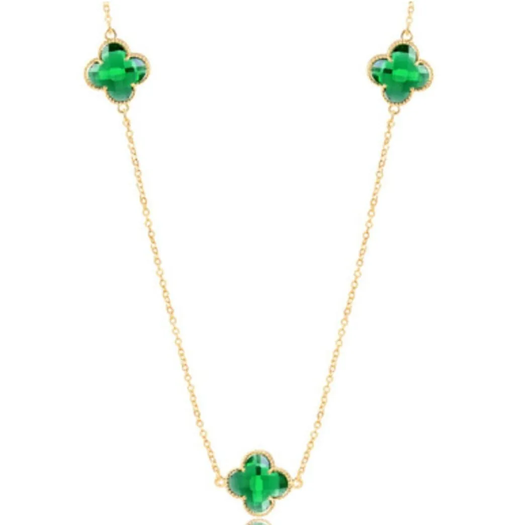 CHOKER 3 TREVO VERDE