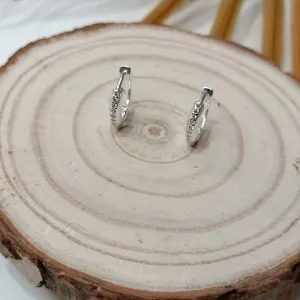 ARGOLA CLICK CRAVEJADA OVAL P