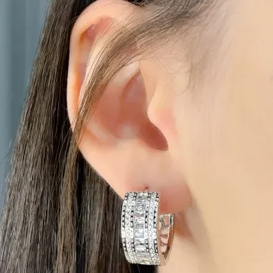 ARGOLA EGITO COM ZIRCONIA FILERIA CRISTAL