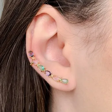 EAR CUFF 6 GOTAS COLOR