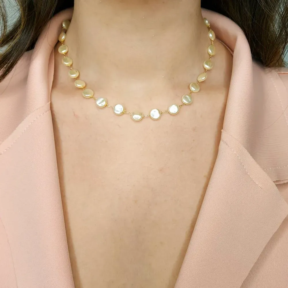 CHOKER DE PEROLA BARROCA