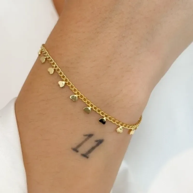 PULSEIRA  GLUME C/MINI CORAÇÕES