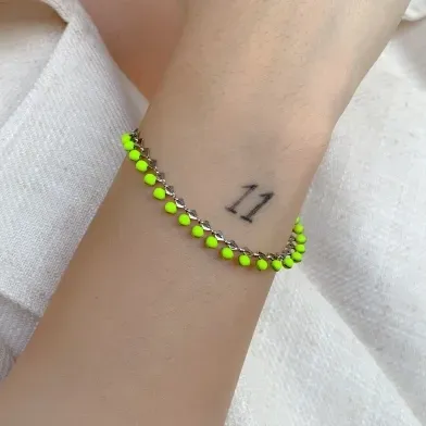 PULSEIRA RESINA VERDE LIMAO