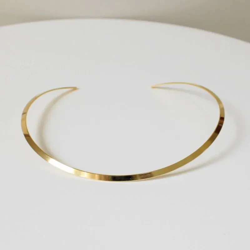 CHOKER DE ARO REGIDO LISA 4MM