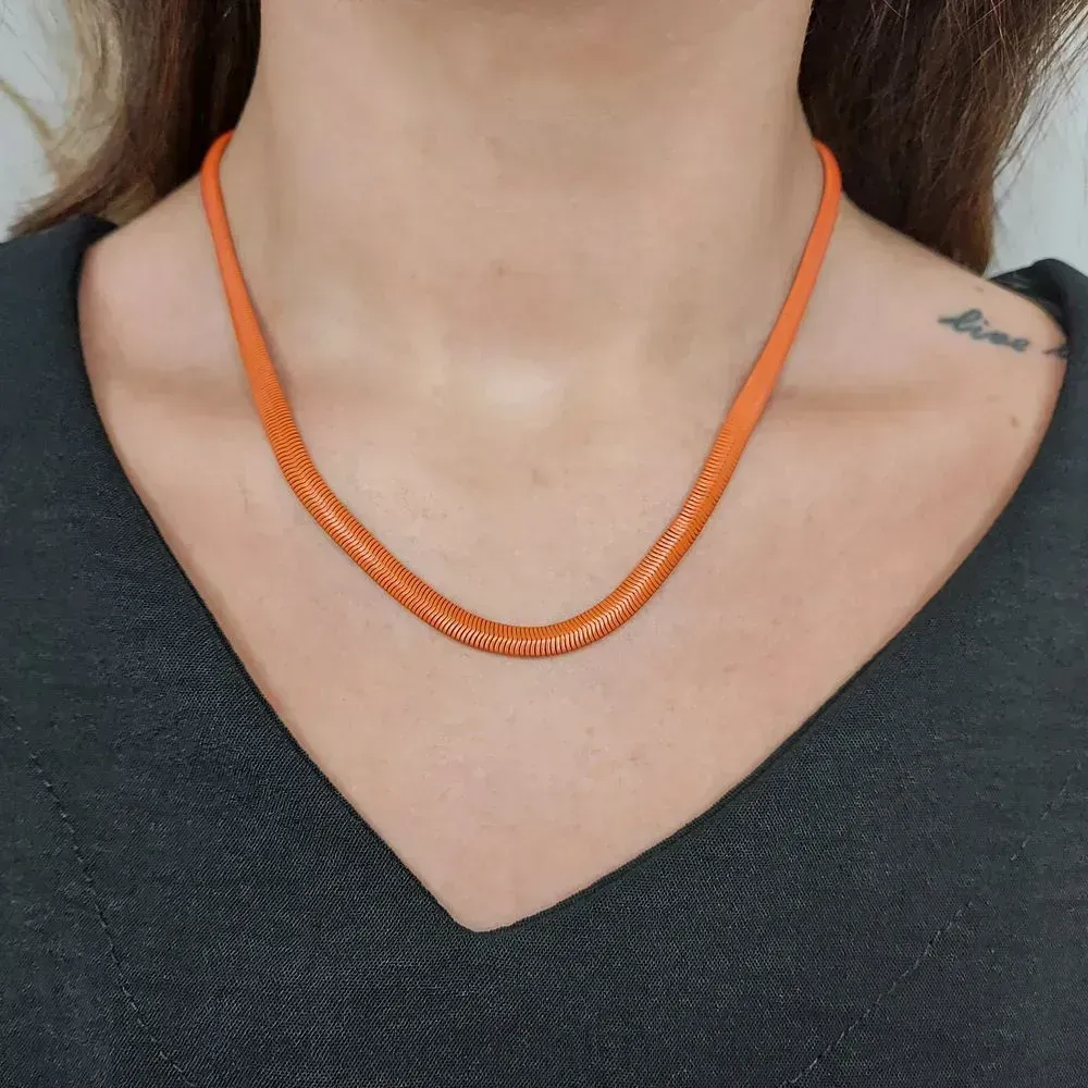 CHOKER DE MALHA COLORIDA