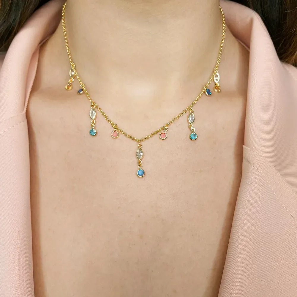 CHOKER GOTAS COLORIDAS ELO PORT