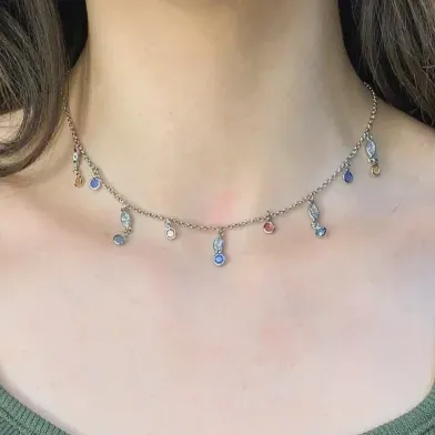 CHOKER GOTAS COLORIDAS ELO PORT
