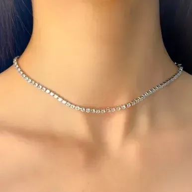 CHOKER RIVIERA CRISTAL 3MM