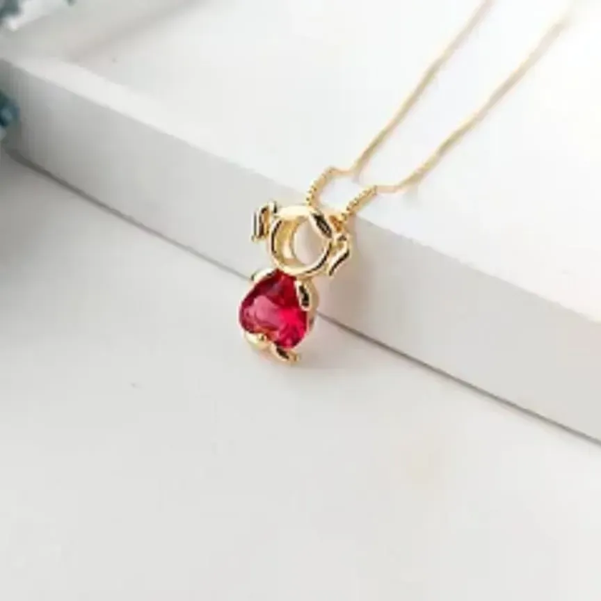 COLAR FILHA DE CORAÇÃO RUBY