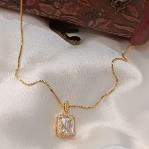 COLAR QUADRADO CRISTAL CRAVEJADO